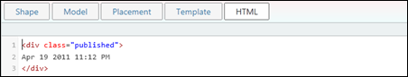 The HTML tab