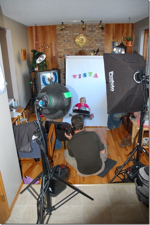 Setting up the shot