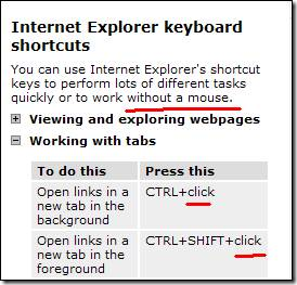 InternetExplorerKeyboardShortcuts