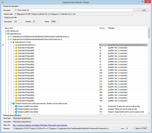 InspectCodeResultViewerSSho