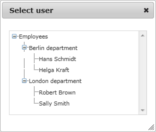 jQuery Tree Picker Dialog