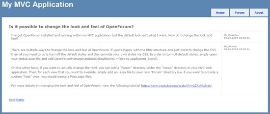 OpenForum: Thread view