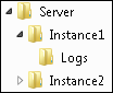 Server instances structure in file system
