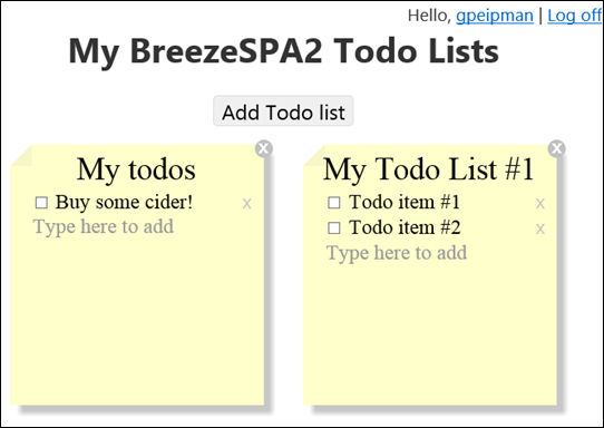 Single Page Application: Breeze