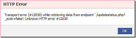 Facebook Error