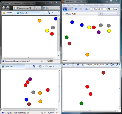 Silverlight bouncing balls demo