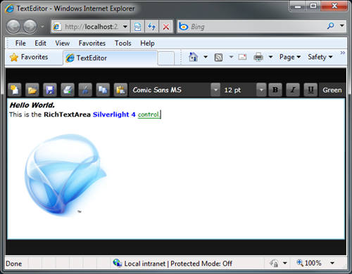 Silverlight 4 RichTextArea