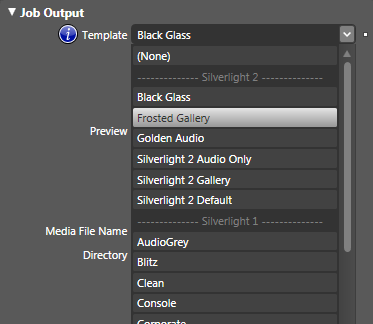Expression Encoder Silverlight 2 templates