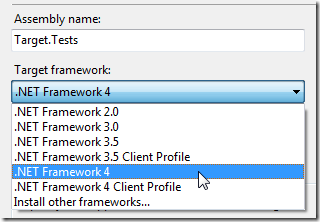 TargetFramework