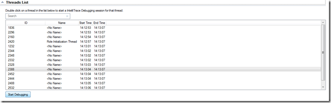 StartDebugging
