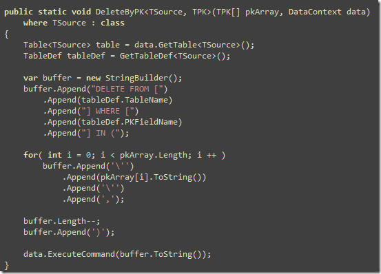 Delete a list of objects using Linq to SQL
