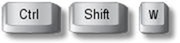 ctrl-shift-w