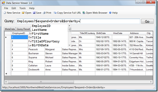 DataServiceViewer