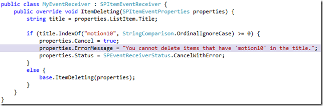 SPItemEventReceiver2