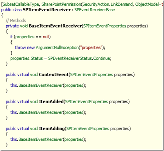 SPItemEventReceiver