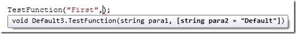 OpetionalParameter OpetionalParameter